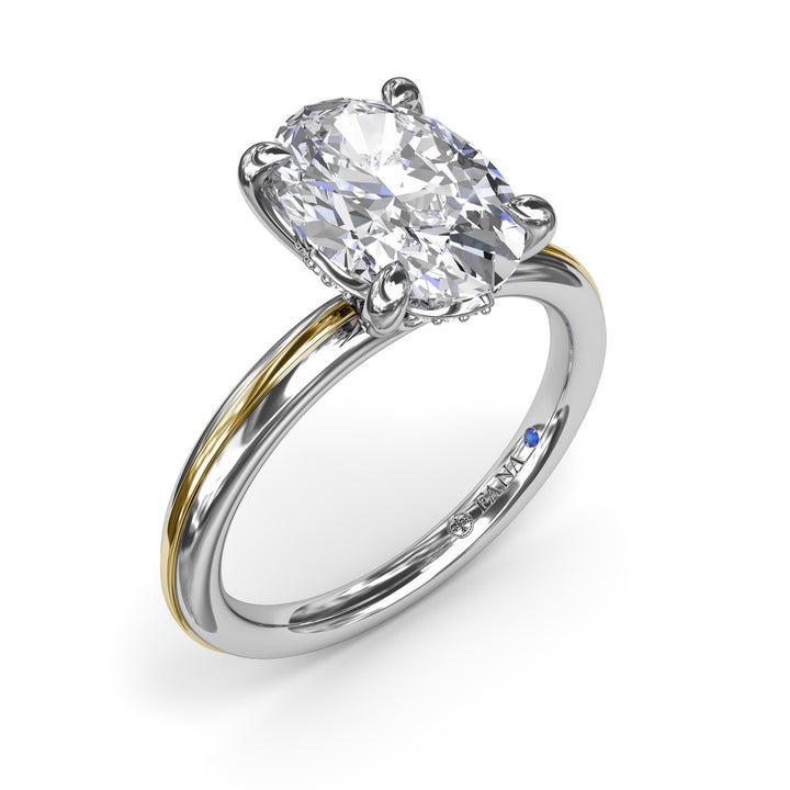 Two-Toned Engagement Ring