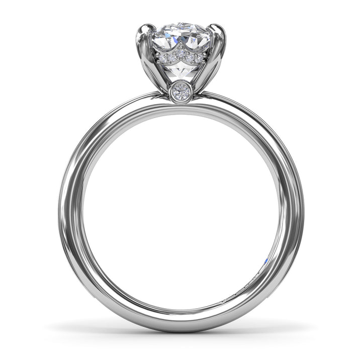 Two-Toned Diamond Engagement Ring