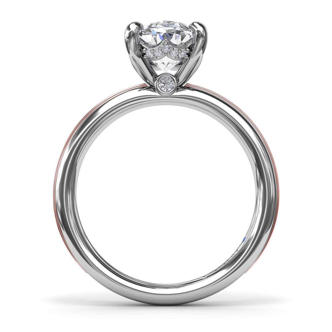 Two-Toned Engagement Ring