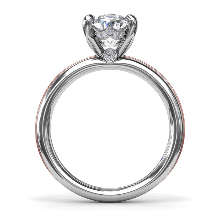 Two-Toned Engagement Ring