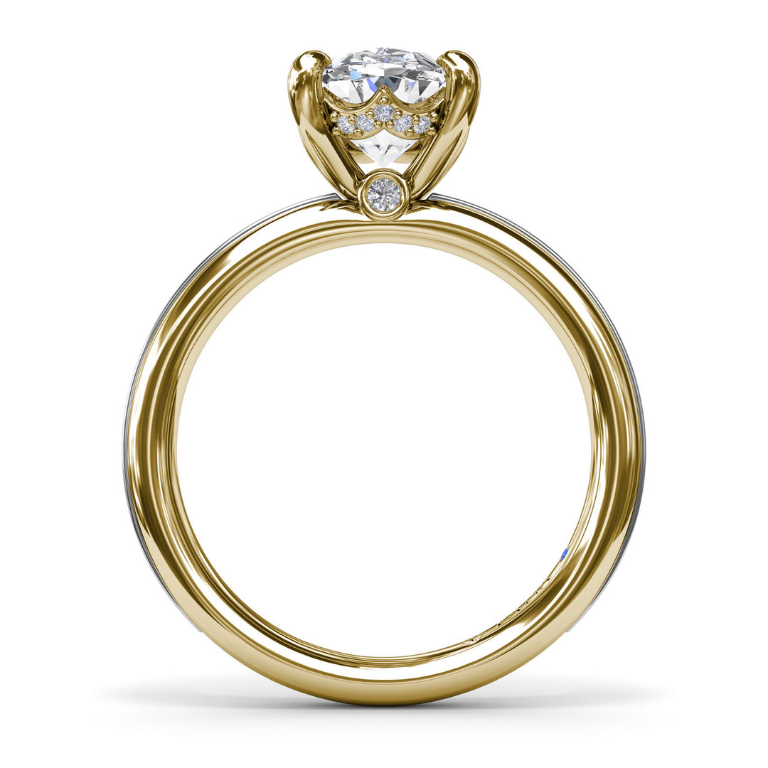Two-Toned Engagement Ring