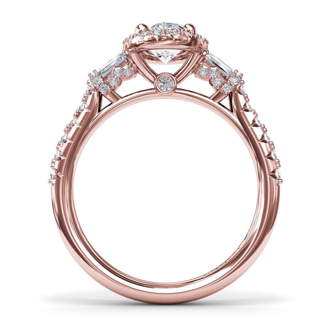 Breathtaking Baguette Diamond Engagement Ring