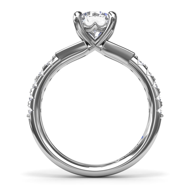 Tapered Baguette Diamond Engagement Ring