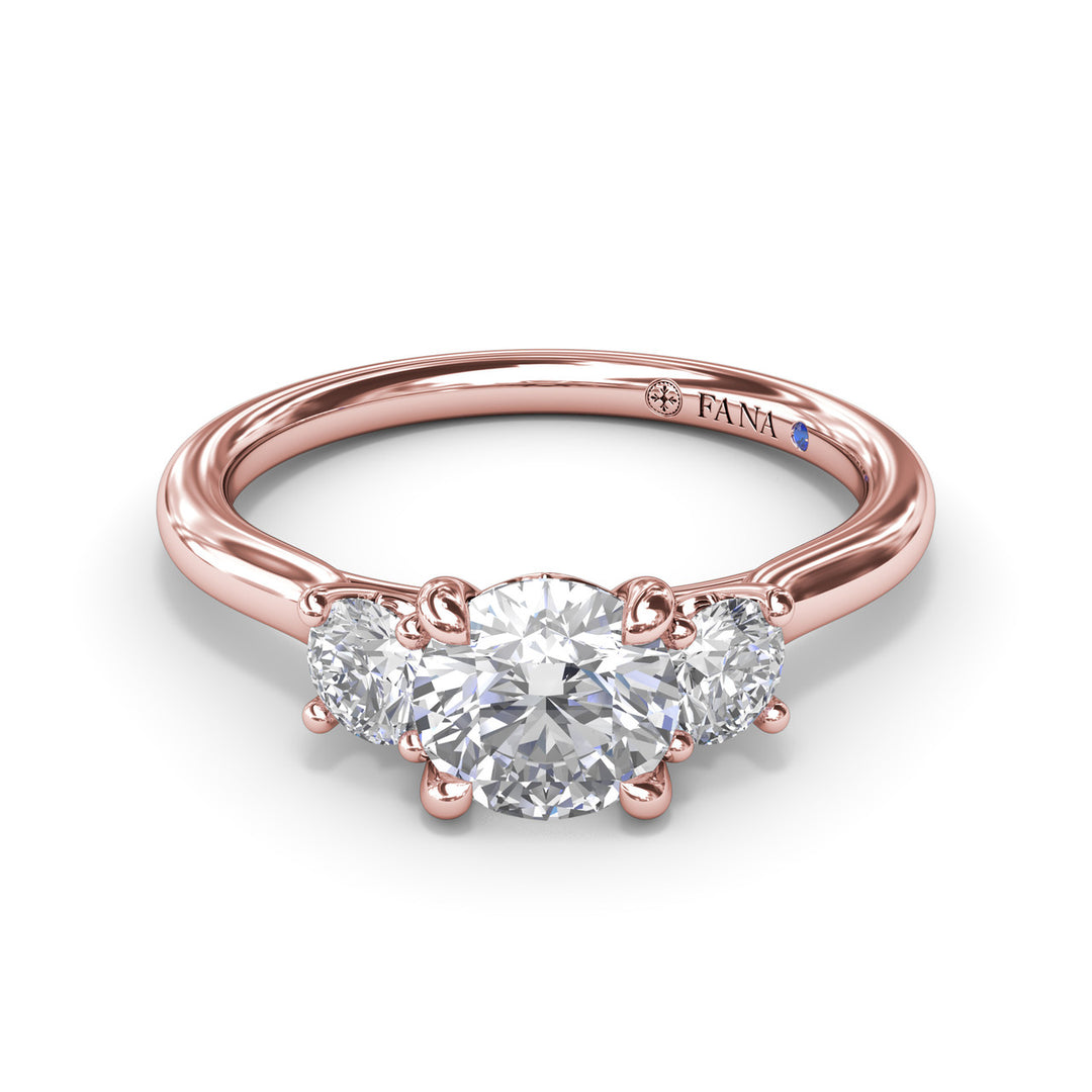 Three-Stone Diamond Engagement Ring