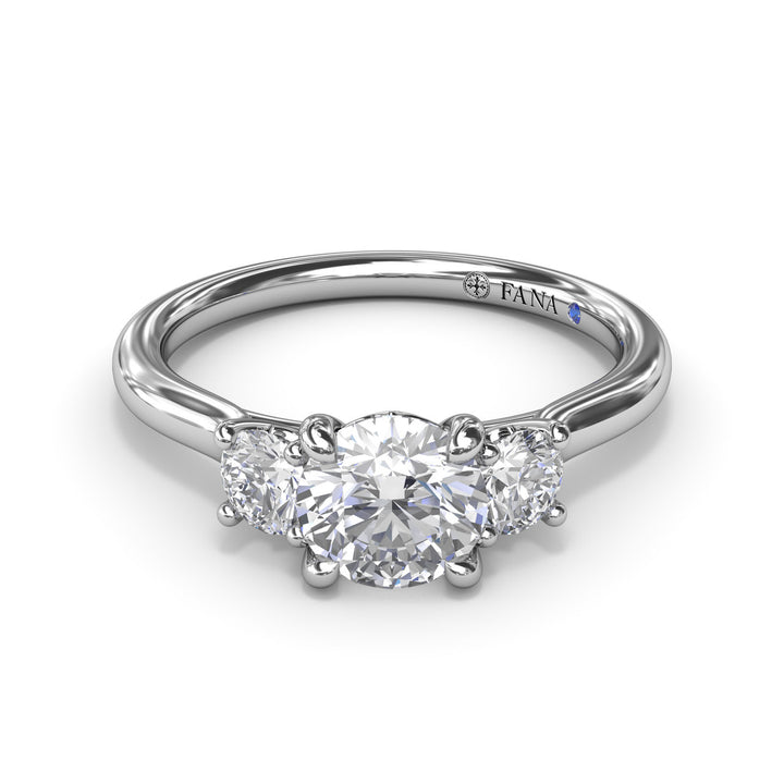 Three-Stone Diamond Engagement Ring