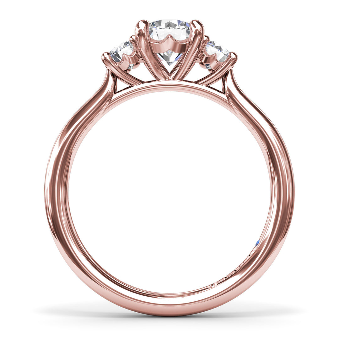 Three-Stone Diamond Engagement Ring