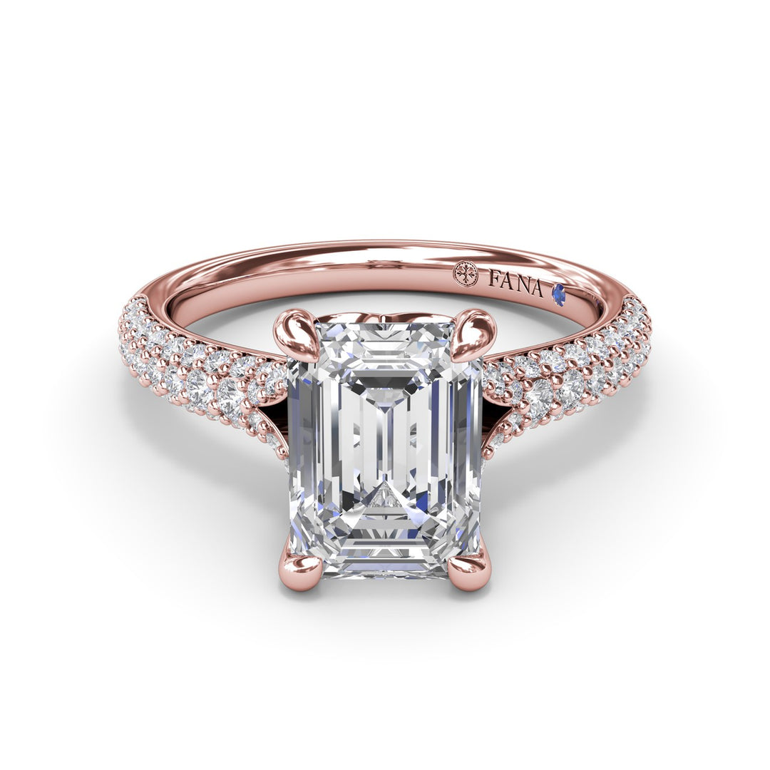 Split Shank Tapered Pav? Engagement Ring