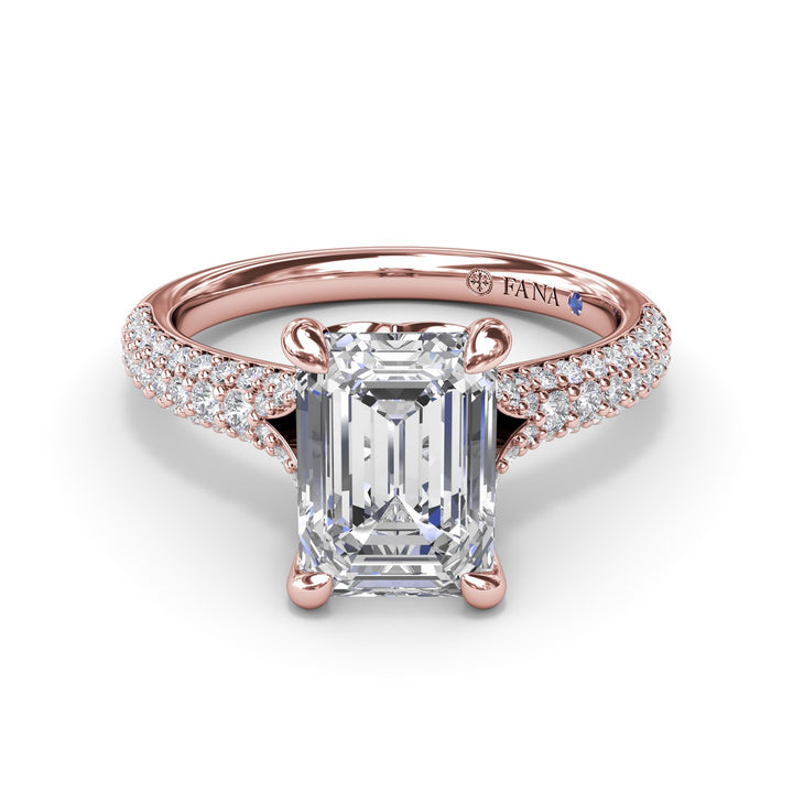 Split Shank Tapered Pav? Engagement Ring