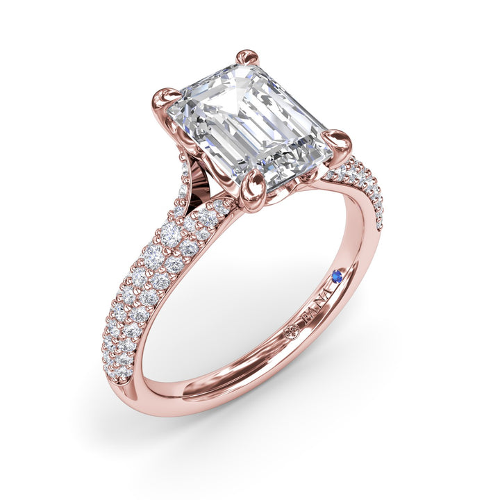 Split Shank Tapered Pav? Engagement Ring