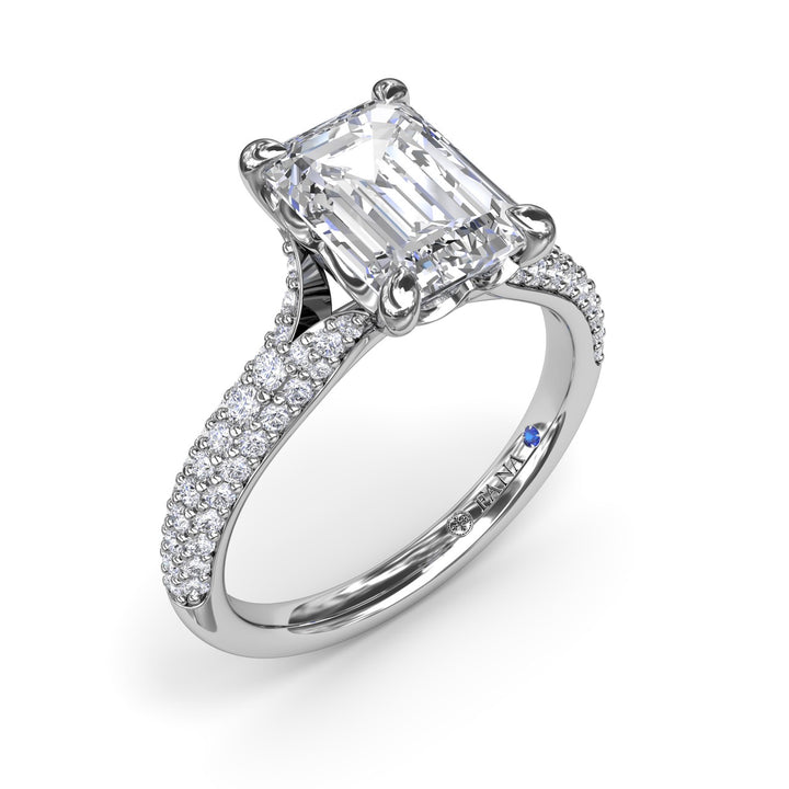 Split Shank Tapered Pav? Engagement Ring