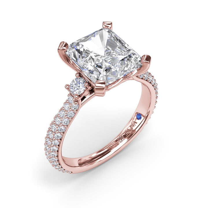 Side Stone Pav? Diamond Engagement Ring