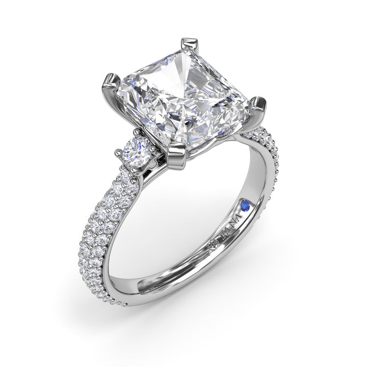 Side Stone Pav? Diamond Engagement Ring