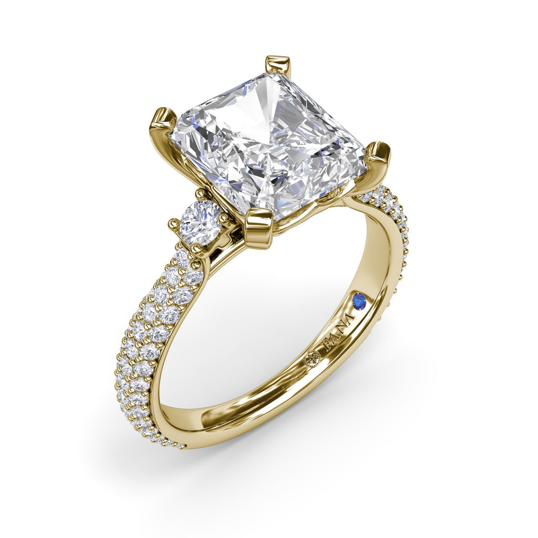 Side Stone Pav? Diamond Engagement Ring