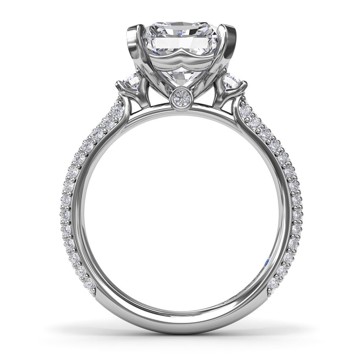 Side Stone Pav? Diamond Engagement Ring