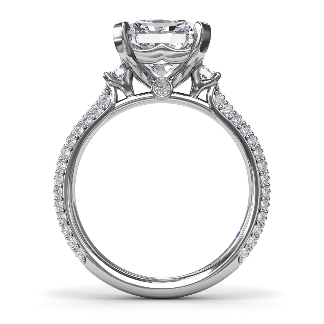 Side Stone Pav? Diamond Engagement Ring