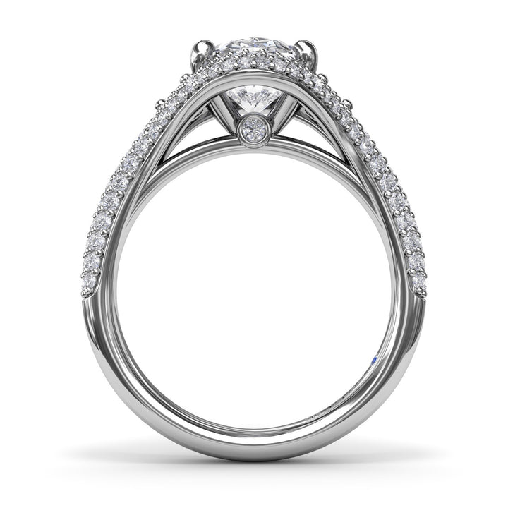 Double Pav? Diamond Halo Engagement Ring