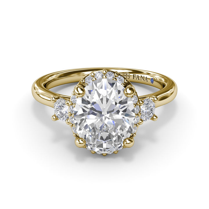 Diamond Halo Engagement Ring