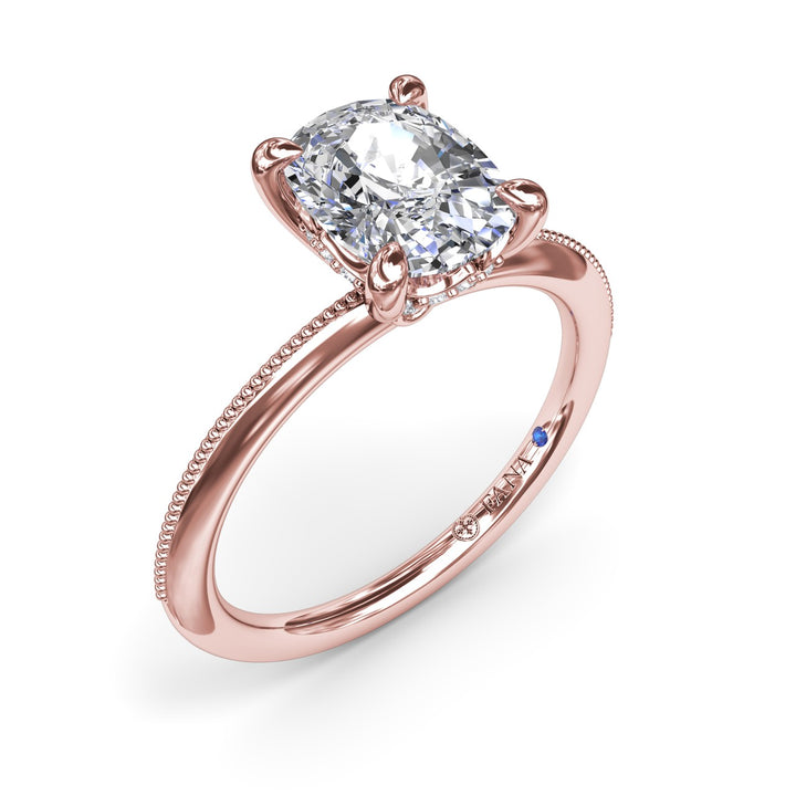 Knife-Edge Diamond Engagement Ring