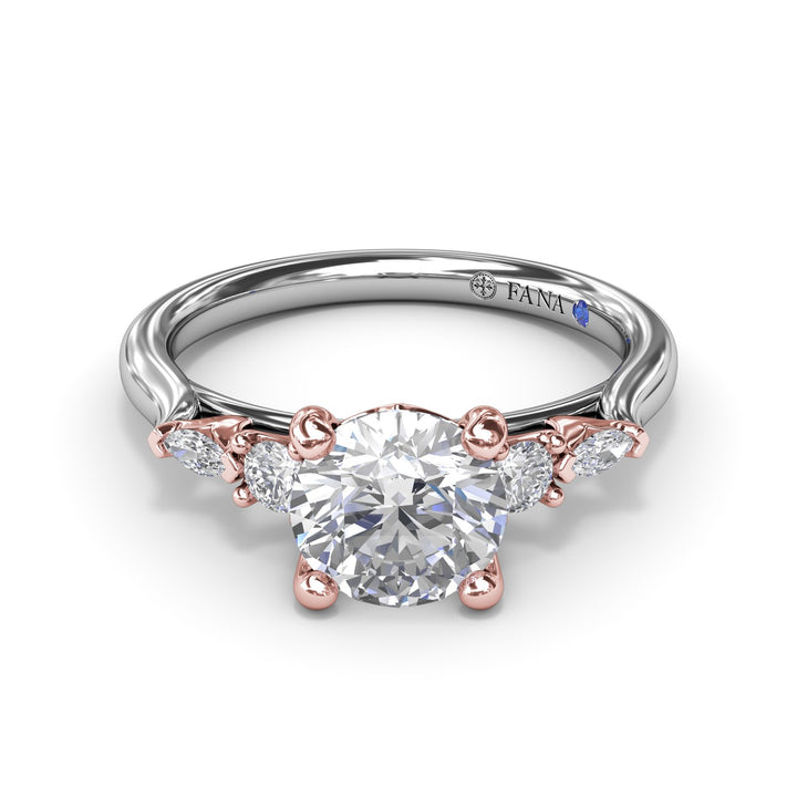 Delicate Round Diamond Engagement Ring