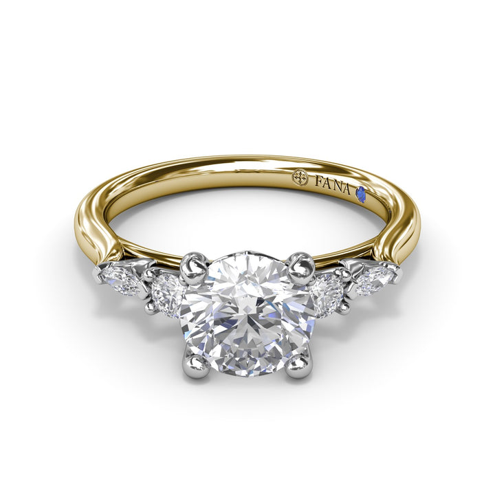 Delicate Round Diamond Engagement Ring