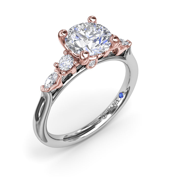 Delicate Round Diamond Engagement Ring