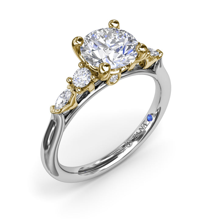 Delicate Round Diamond Engagement Ring