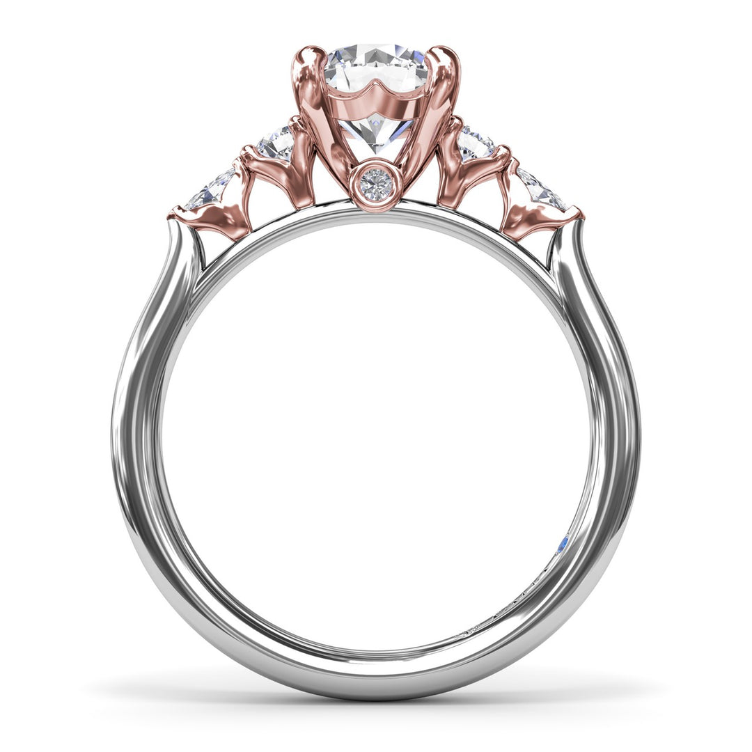 Delicate Round Diamond Engagement Ring