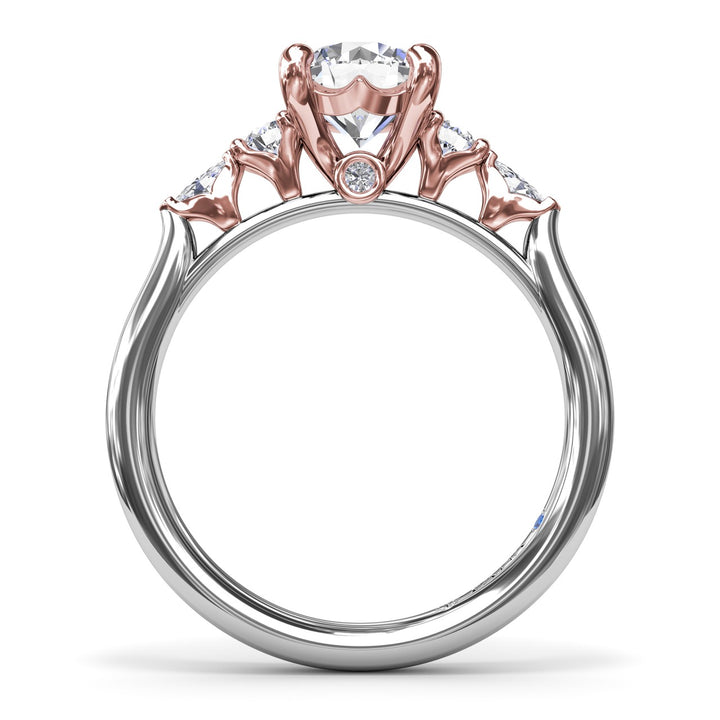 Delicate Round Diamond Engagement Ring