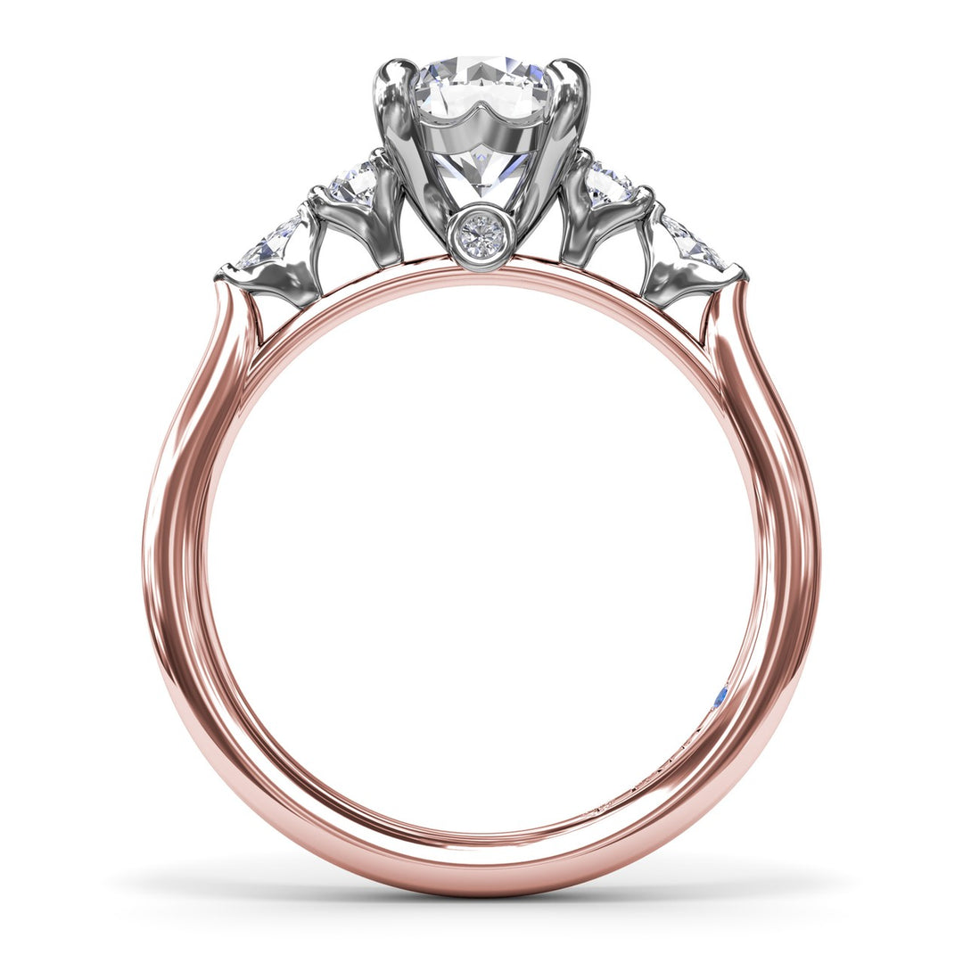 Delicate Round Diamond Engagement Ring