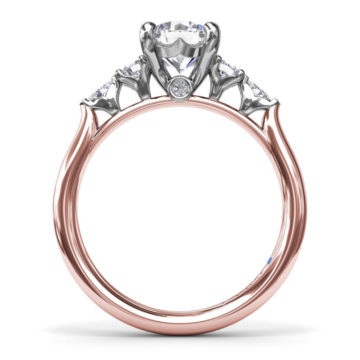 Delicate Round Diamond Engagement Ring