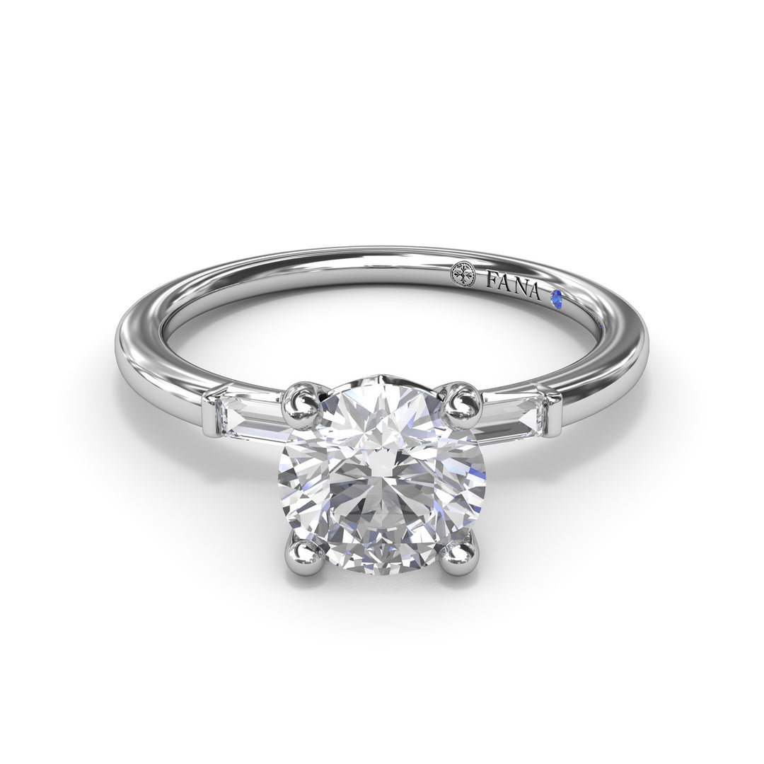Baguette Diamond Engagement Ring
