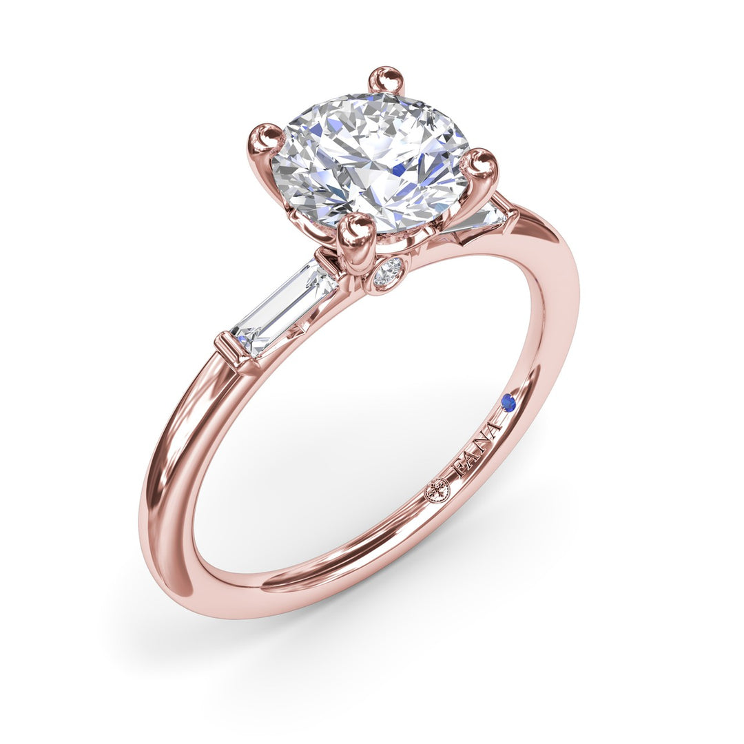 Baguette Diamond Engagement Ring