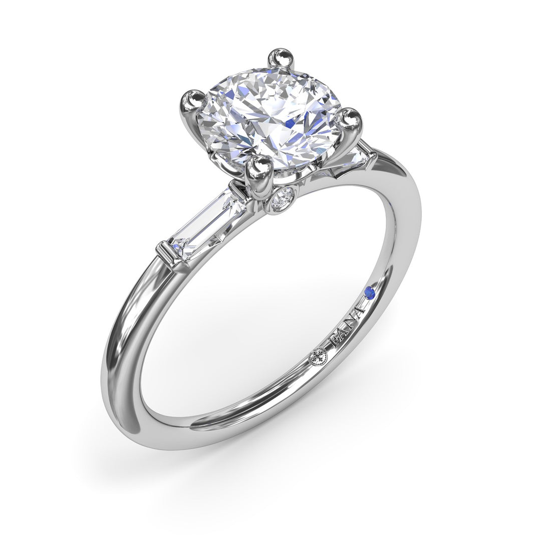 Baguette Diamond Engagement Ring
