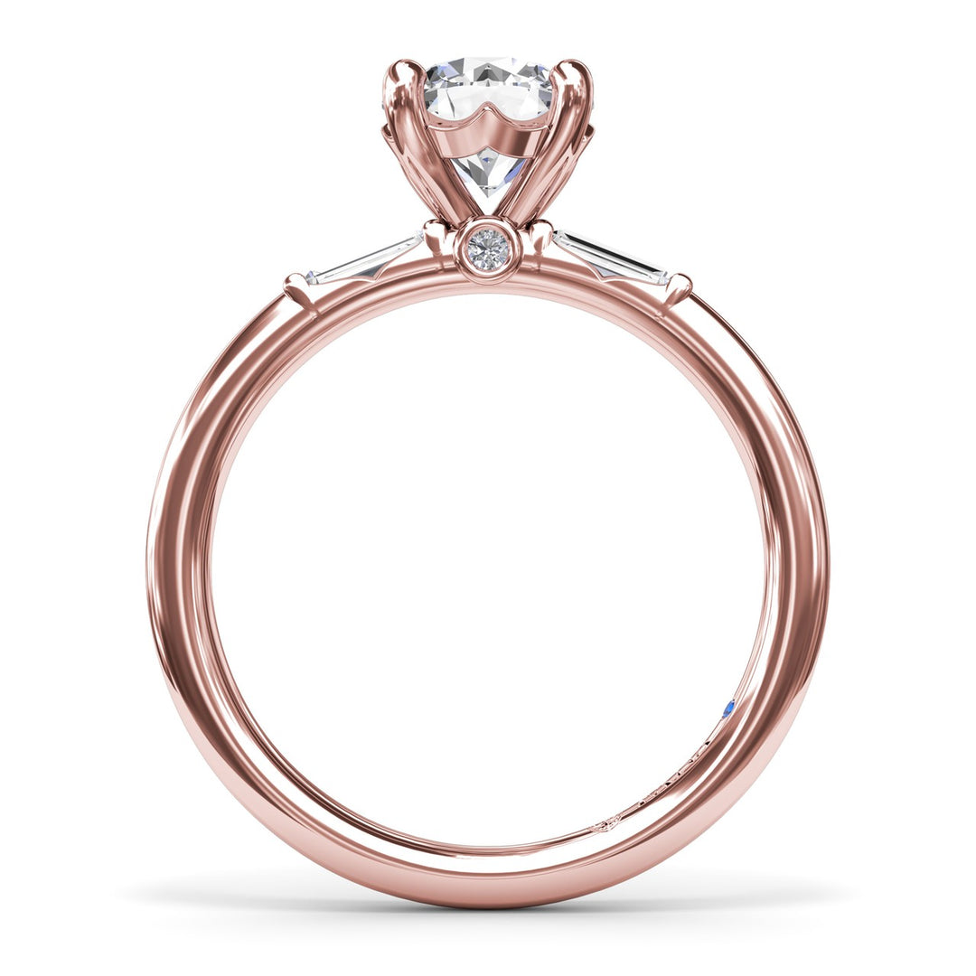 Baguette Diamond Engagement Ring