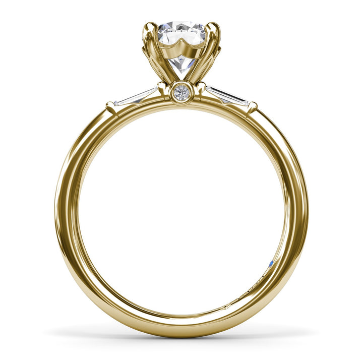 Baguette Diamond Engagement Ring