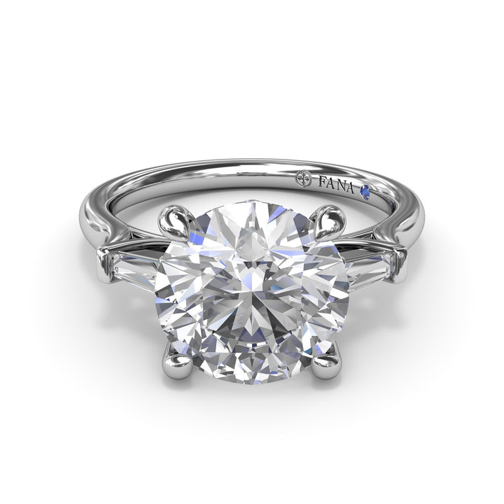 Tapered Baguette Diamond Engagement Ring