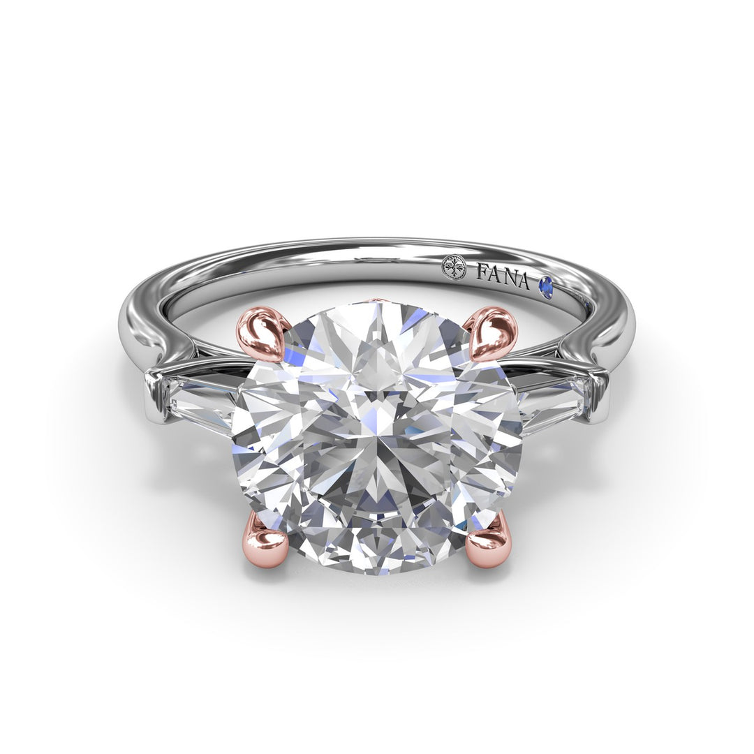 Tapered Baguette Diamond Engagement Ring