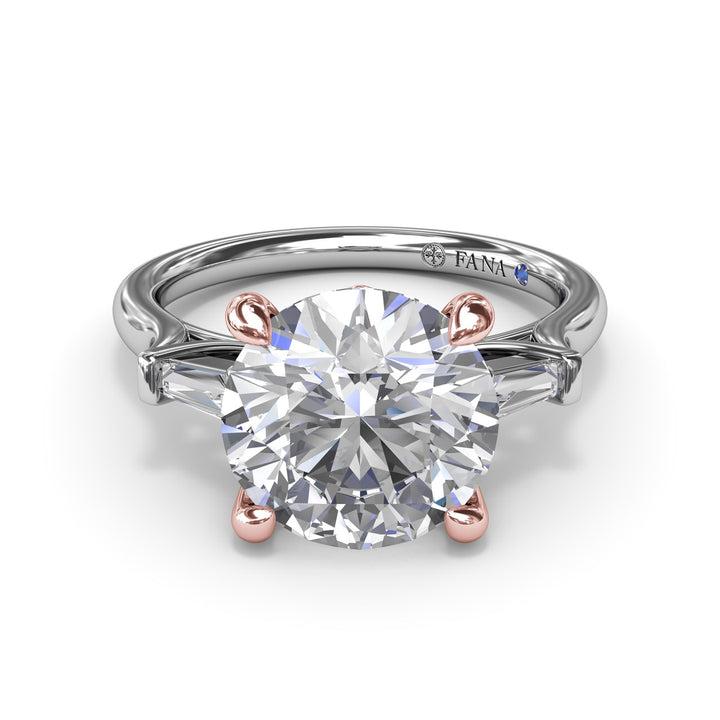 Tapered Baguette Diamond Engagement Ring