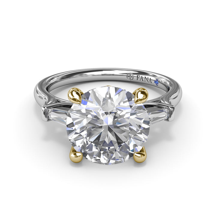 Tapered Baguette Diamond Engagement Ring