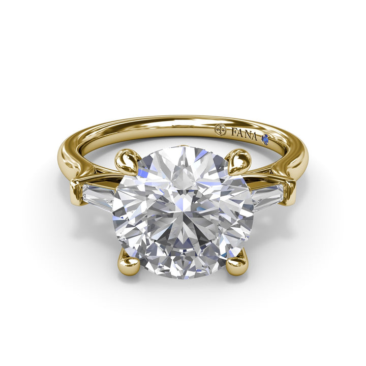 Tapered Baguette Diamond Engagement Ring