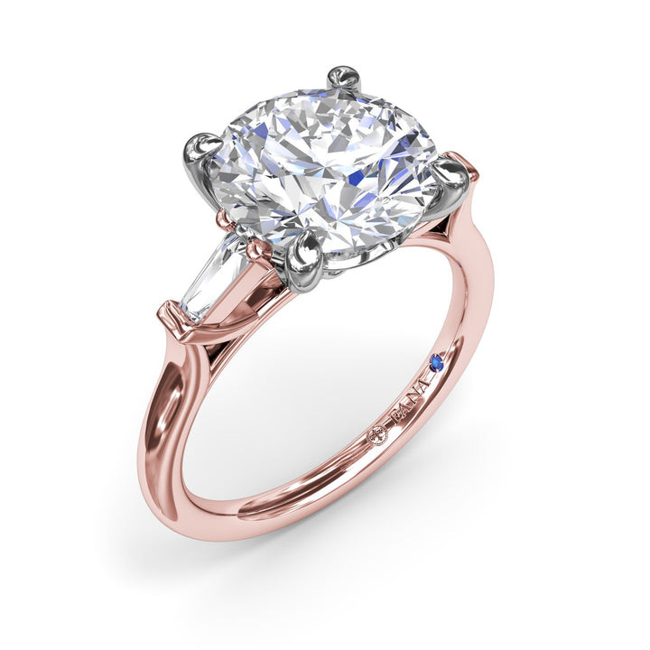 Tapered Baguette Diamond Engagement Ring