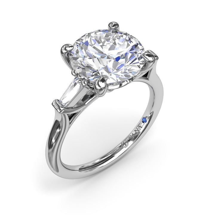 Tapered Baguette Diamond Engagement Ring