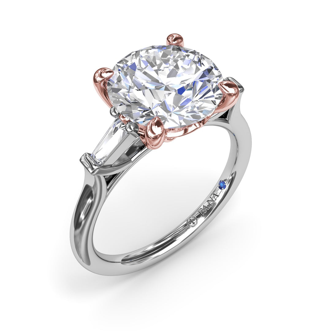 Tapered Baguette Diamond Engagement Ring