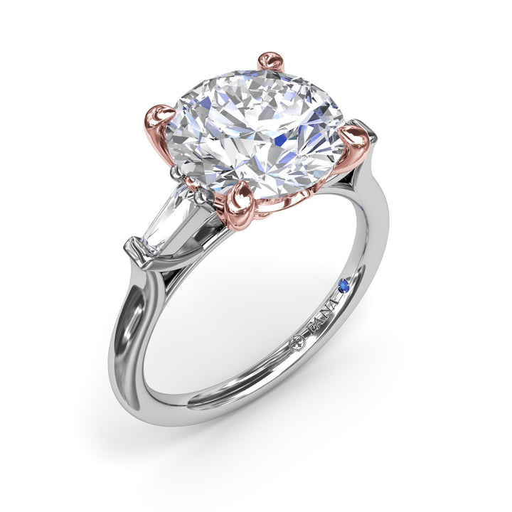Tapered Baguette Diamond Engagement Ring