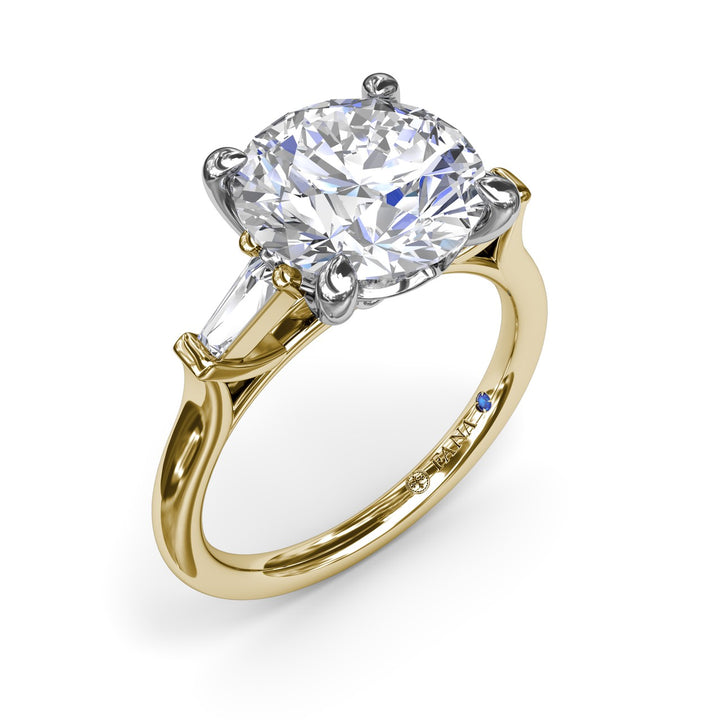 Tapered Baguette Diamond Engagement Ring