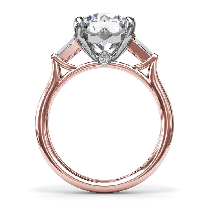 Tapered Baguette Diamond Engagement Ring