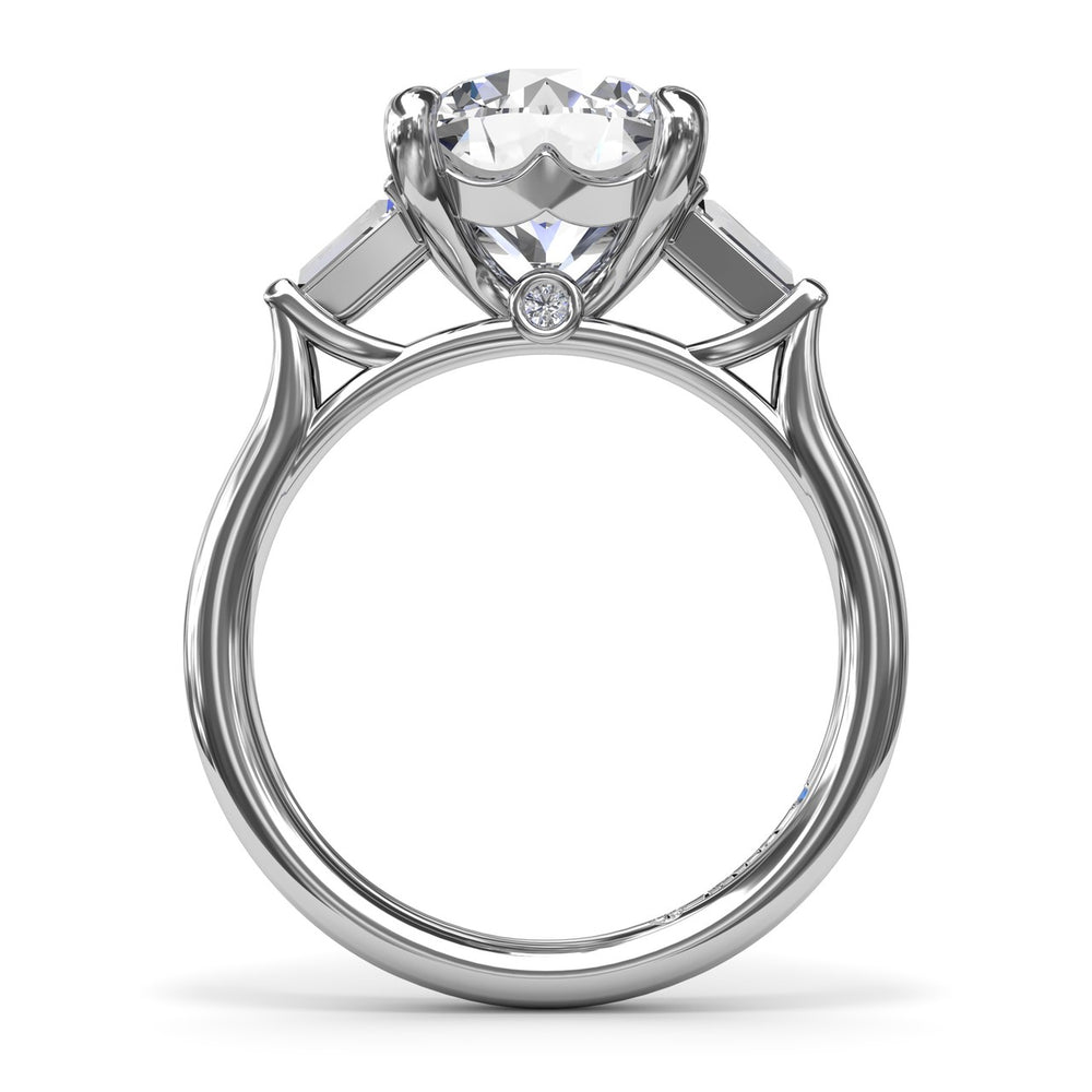 Tapered Baguette Diamond Engagement Ring