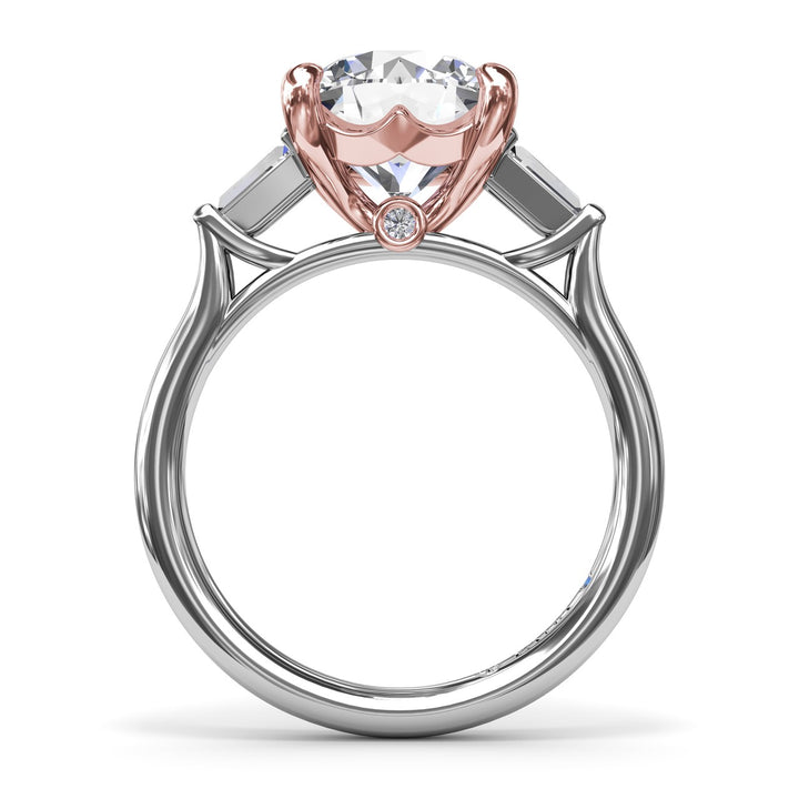 Tapered Baguette Diamond Engagement Ring