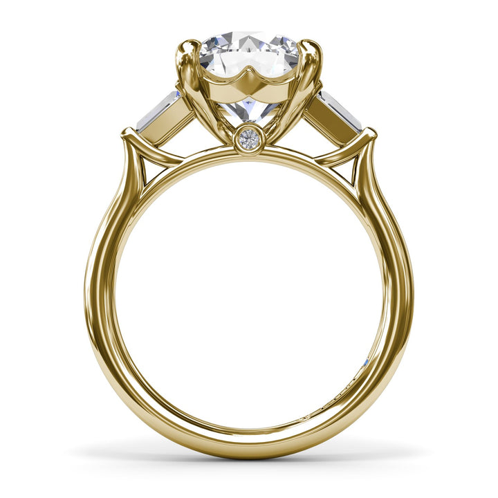 Tapered Baguette Diamond Engagement Ring