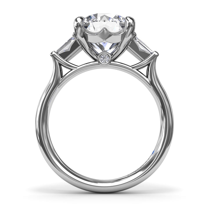 Double Tapered Baguette Diamond Engagement Ring